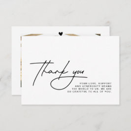 Casamento Obrigado Cartão com fotos