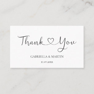 Casamento Obrigado Cartão Mínimo