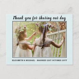 Casamento Obrigado Cartões com Foto Digital Virtua