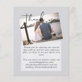 Casamento Obrigado Cartões Com Foto Digital Virtua