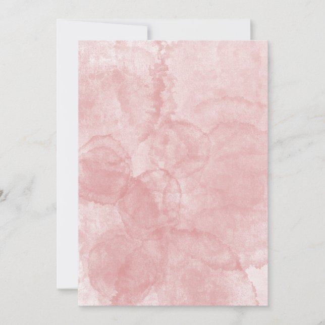 Casamento ou Convite de festas Rosa-vazio (Frente)