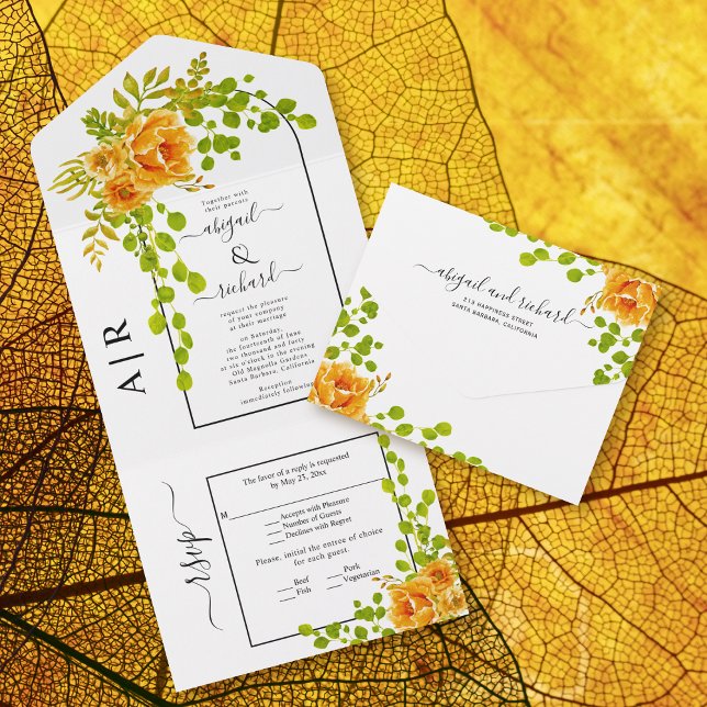 Casamento outono de flores, arcos e monogramas (Criador carregado)