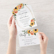 Casamento outono de Rosas de girassol