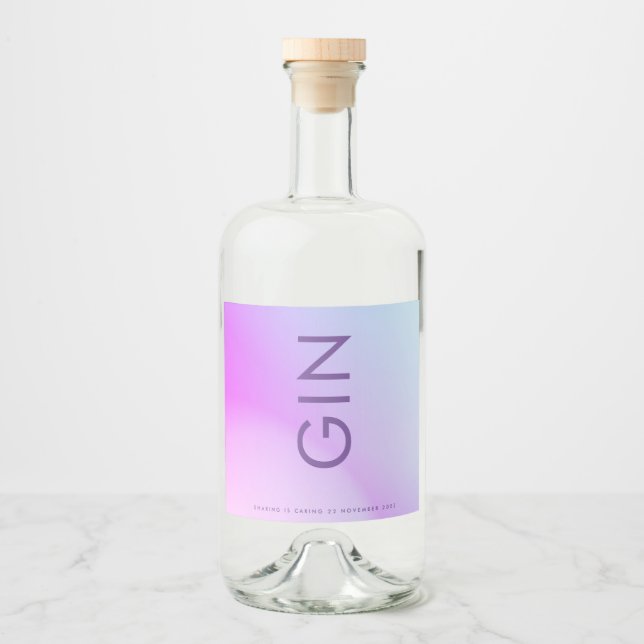 Casamento outono Roxo Gradiente Ultra Moderno (Frente)