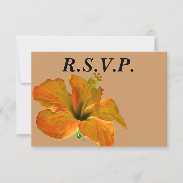 Casamento outono RSVP convidado (Frente)
