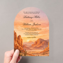 Casamento Paisagem Desértica Montanha Canyon