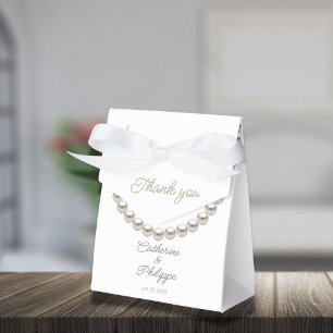 Casamento Pérola Minimalista Caixas de Favor
