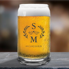 Casamento Personalizado Cinza Moderno Monograma Wr