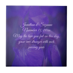 Casamento Personalizado Da Flor Roxo Iris