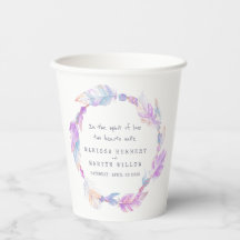 Casamento personalizado de arte de aquarelas roxas