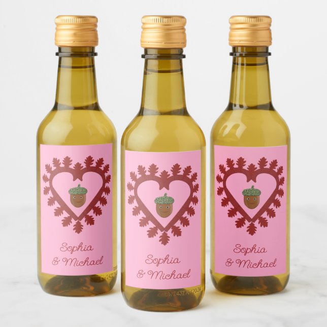 Casamento Personalizado De Coração De Amor De dia  (Garrafas)