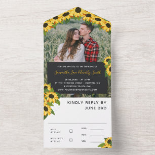 Casamento Personalizado De Fotografias De Girassó