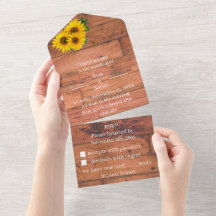 Casamento Personalizado De Girassol Elegante