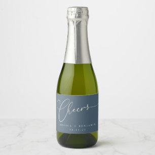 Casamento Personalizado De Script Azul Escuro Míni