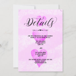 Casamento personalizado detalhes do convite tradic