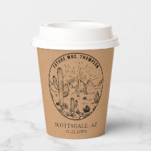 Casamento Personalizado Do Deserto Com Bar De Café