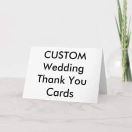 Casamento Personalizado Obrigado Cartões 7" x 5"