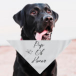 Casamento Pet Bandana | Pup De Honra | CINZAS<br><div class="desc">Pequeno ou grande, este bandana de estimação pode ser usado para cães ou gatos. Mínimo, moderno e personalizável com o nome do seu animal de estimação. Um grampeador para todas as suas mães de cães ou gatos que procuram incluir a sua criança de peles no seu dia especial! Todo texto...</div>