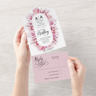Casamento por Aquarela Romântica Flores de Magnési