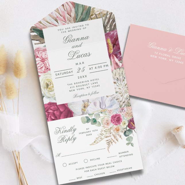Casamento por País Floral Boho Boho (Criador carregado)