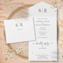 Casamento Preto Dourado Elegante Monograma