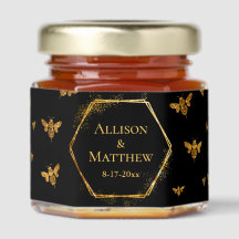 Casamento Preto Dourado Personalizado com Padrão d