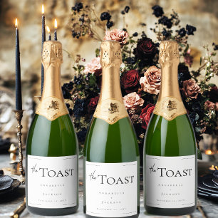 Casamento preto e branco com tipografia mínima