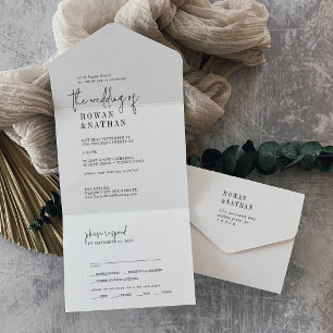 Casamento preto e branco moderno
