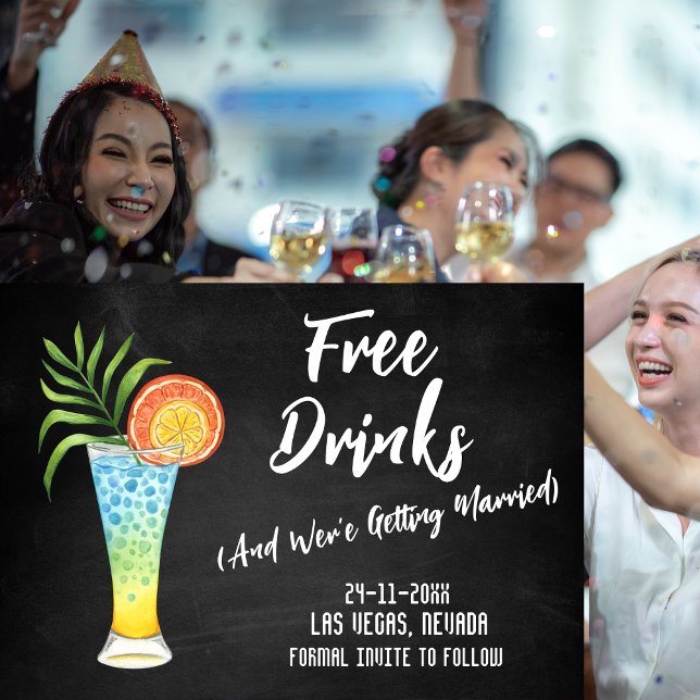 Casamento Preto e Branco Salvar o Cartão de Data (Criador carregado)