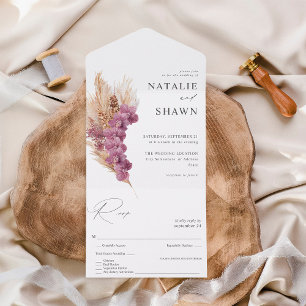 Casamento Purple Floral Boho