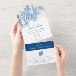 Casamento QR de Marinho Elegante de Phippsburg Mai