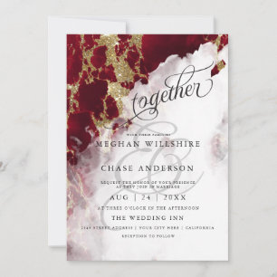 CASAMENTO   Red Ruby Geode Aquarela BarefootBride™
