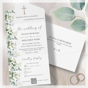 Casamento religioso Código QR Eucalyptus