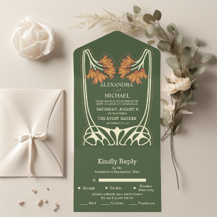 Casamento Romântico Art Nouveau