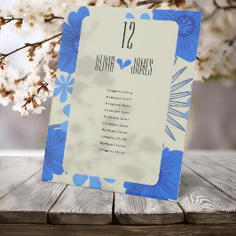 Casamento Romântico Azul Floral