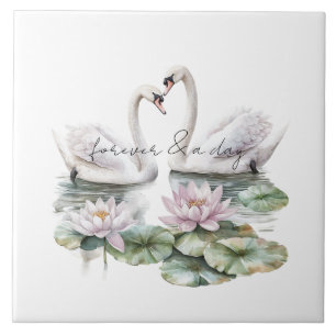 Casamento Romântico de Cisnes Florais de Lotus Ros