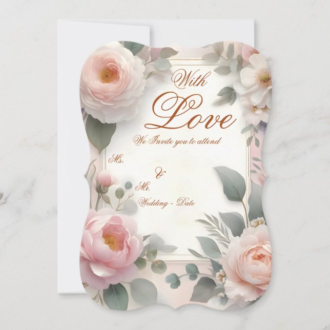 Casamento Romântico de Jardins (Frente)