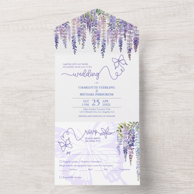 Casamento Romântico do Jardim de Wisteria com a Es (Interno)