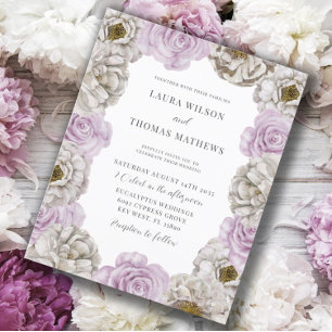 Casamento Rosa & Branco com Florais Boho Aquarela