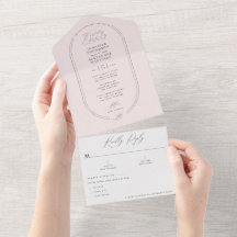 Casamento Rosa Claro E De Ar Moderno, Tudo Em Um I