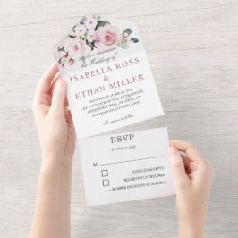 Casamento Rosa Empoeirado e Cinza
