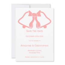 Casamento Rosa Salve Os Sinos Do Cartão De Data E 