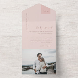 Casamento Rosa Suave Pincelado Dusky - Pastel Obri