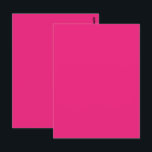 Casamento Rosa Vibrante | Convite de Cor Sólida e<br><div class="desc">Fundo sólido rosa quente ousado perfeito para convites de casamento vibrantes, eventos de verão e papelaria de noiva colorida.</div>