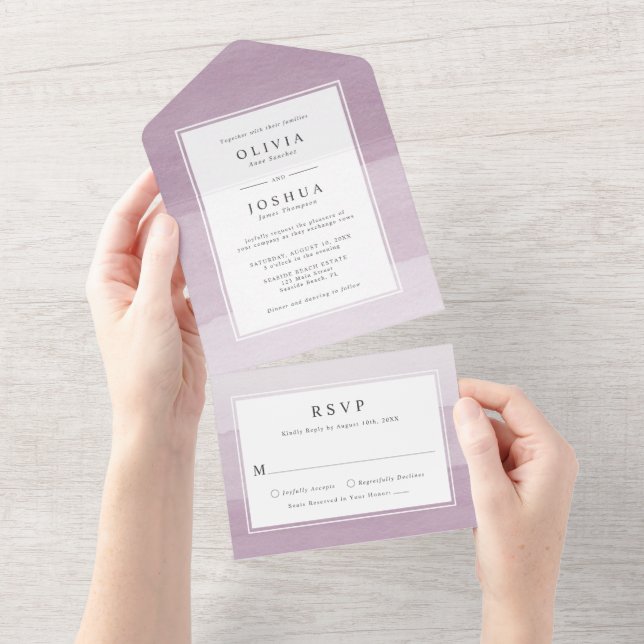 Casamento Roxo Moderno (Tearaway)