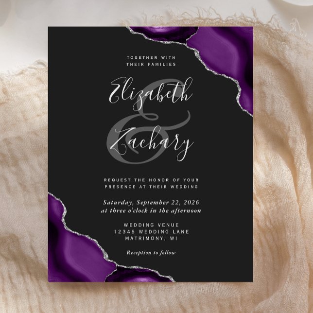 Casamento Roxo Prata Ágata Cantos Escuros Orçament (Criador carregado)