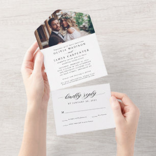 Casamento RSVP de Fotografia de Na moda Elegante M
