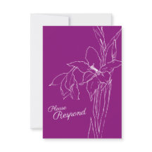 Casamento RSVP de Mamora Búlica Búlica Gladiolus