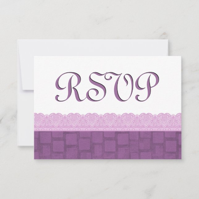 Casamento RSVP de Raça Roxo (Frente)