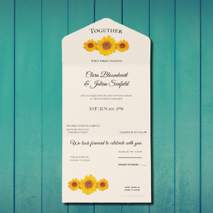 casamento russo com girassóis - em creme